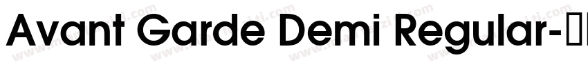 Avant Garde Demi Regular字体转换
